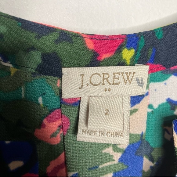 J. Crew factory floral blouse size 2 - Picture 3 of 7